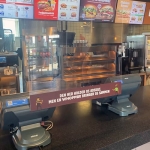 Burgerking kasse afskærmning